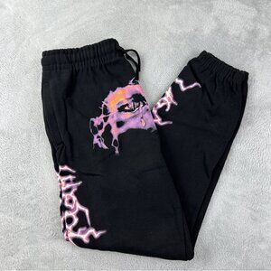 Vlone x Never Broke Again Black 100% Cotton Sweatpants Made in USA Men's Size S